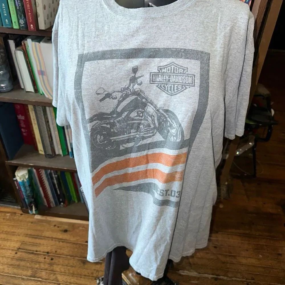 Harley Davidson motorcycle Denney’s Slringfield XL T-shirt
